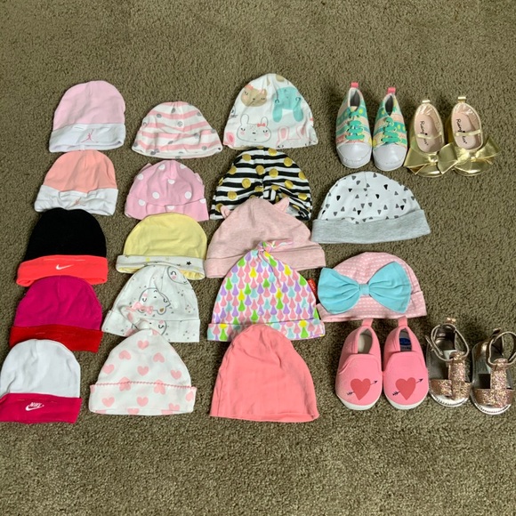 Other - Baby “Girl” hats and shoes